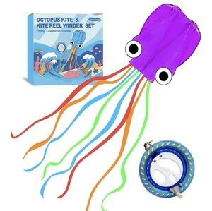 Kaiciuss Octopus Kite And Kite Reel Winder Set